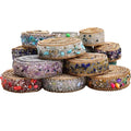Colorful 2cm in Width Hot Fix Gravel Beads Stone Rhinestone With Metal Chain Tape Strip Trim for Garment Decoration