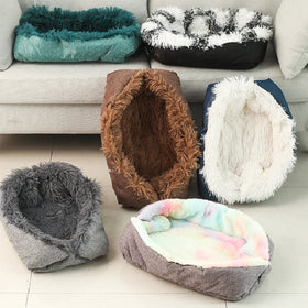 Drop Shipping 's New Plush Dog Pad Pet Pad Pet Bed Winter Warm Four Seasons square Dog and Cat Bed