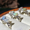 Wholesale Opal Ring Crystal Jewelry Crystal Stone Ring Gift Healing Jewelry Decoration