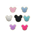 DDP Factory Hot Sale Designer Custom Glitter Mickey Chenille Patch  Embroidery Mouse Head Iron on Patches Appliques for Garments