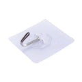 Heavy Duty Stainless Steel Self-Adhesive Hooks Single Transparent Waterproof for Bathroom Shower Outdoor Kitchen Jewelry Tools