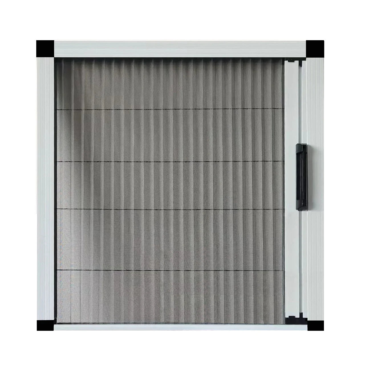Customized Modern Retractable Fly Proof Aluminum Frame Roller Screen Window Mosquito Net Fiberglass Mesh Folding Sliding Door