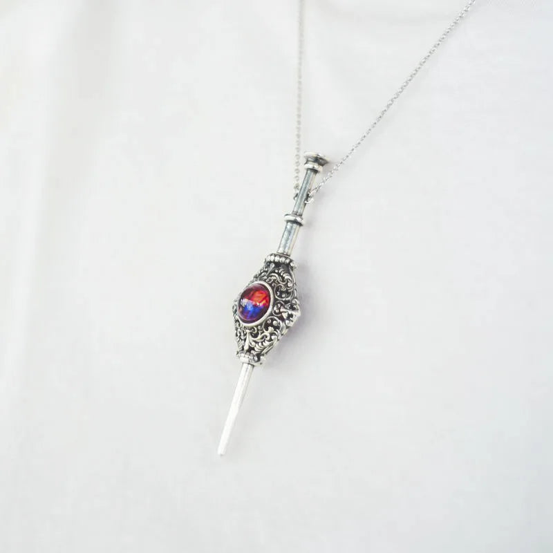 2022 Magic Wizard Necklace for Woman Blood Pack Trend Detachable Wand Witch Pendant Vintage Aesthetic Jewelry Couple Gift