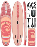EU Warehouse sup Board 10'6''x33''x6'' Inflatable Stand up Paddle Boards pink Paddle Board with Heat Sealing Technology