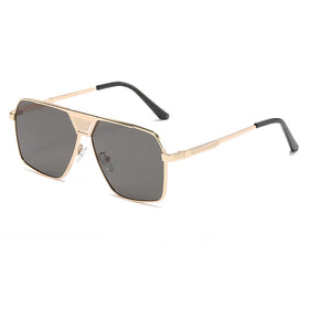 S2533 China Sunglass Manufacturers Unisex Custom Logo Private Label Sunglasses Italy Double Bridge Pc Outdoor Driving Sunglasses
