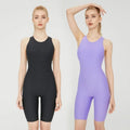 Wholesale Professional Racing Swimwear Patchwork Design One Piece Swimsuit Chlorine Resistant Swimwear