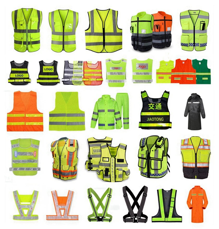 Reflective Tshirt Ansi Casual Wear for Men Workwear Led Reflective Running Motorcycle Reflective Safety Warning Vest