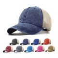 Classic Vintage Washed Baseball Caps Unisex Blank 6 Panel Mesh Plain Sport Hats