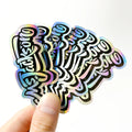 Custom Logo Adhesive Stickers Decorative Holographic Waterproof UV Resistant Vinyl Die Cut Custom Shape Holograms
