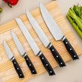 Stellar OEM Full Tang 3cr13 Stainless Steel ABS Handle 5-Piece Kitchen Knife Set Gift Box | Chef Bread Utility Paring Knives