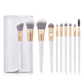 Crocodile  Scale Texture 10pcs  Brushes Face Beauty Eyeshadow  Foundation Brush Makeup Brushes Set With Bag