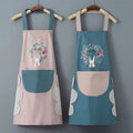 Waterproof Oil Proof Hand  Home Restaurant Printed Women Apron Cute Cooking Female