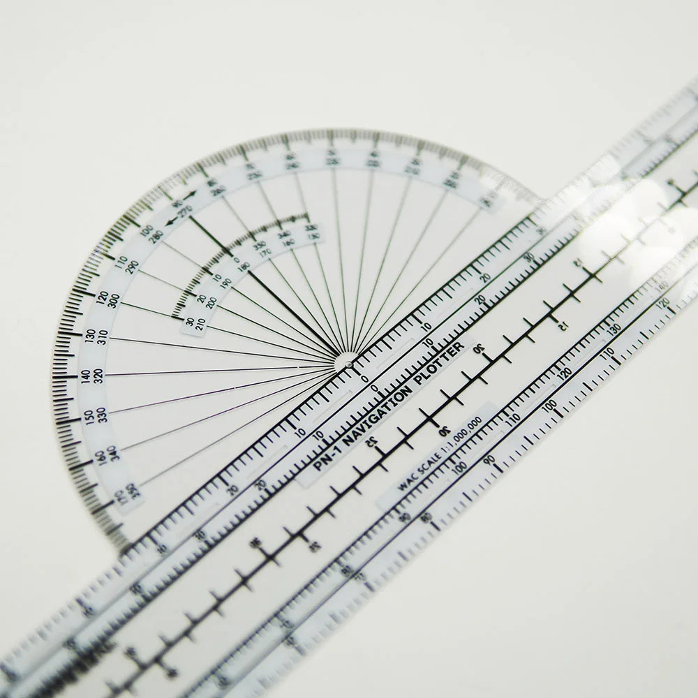 Wholesale Plastic Navigation Plotters and Rulers Essential Aviation Supplies for Flight Training Student Map Measuring