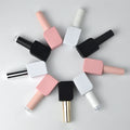 Free Sample OEM Custom Black/White/Pink Empty Uv Gel Cosmetic Glass Bottle Nail Polish Glass Bottle