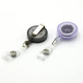 Custom Metal Clip Retractable Badge Reel Card Holder Nurse Name Badge Holder Clear Translucent ID Card Plastic Name Badge Reel