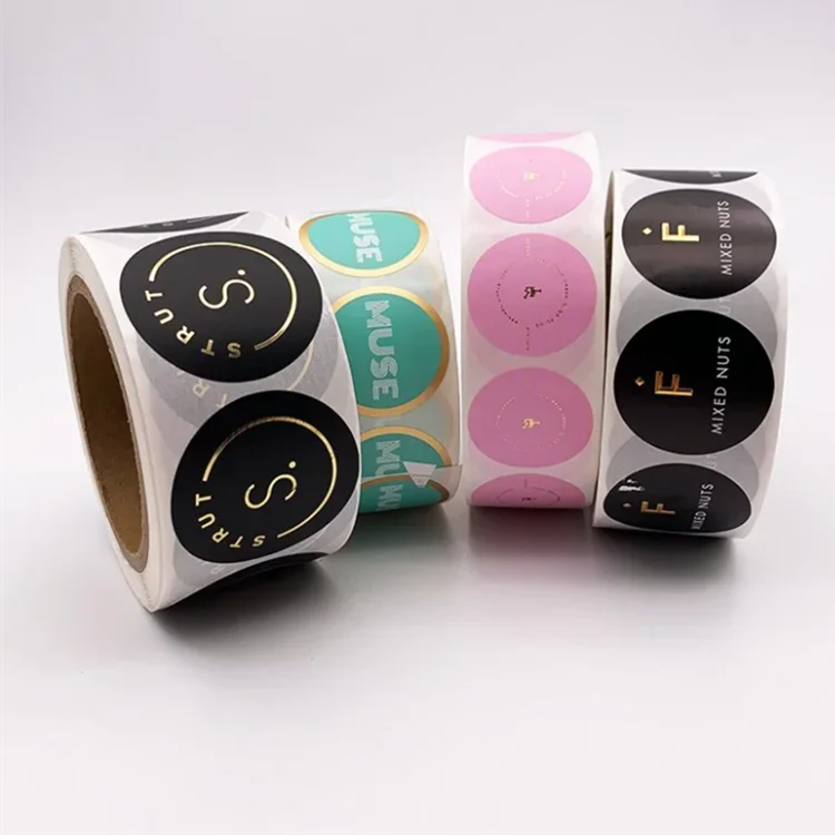 Free Samples Full Color Printing Perfume Bottle Sticker Label Hot Stamping Gold Foil Vinyl Sticker