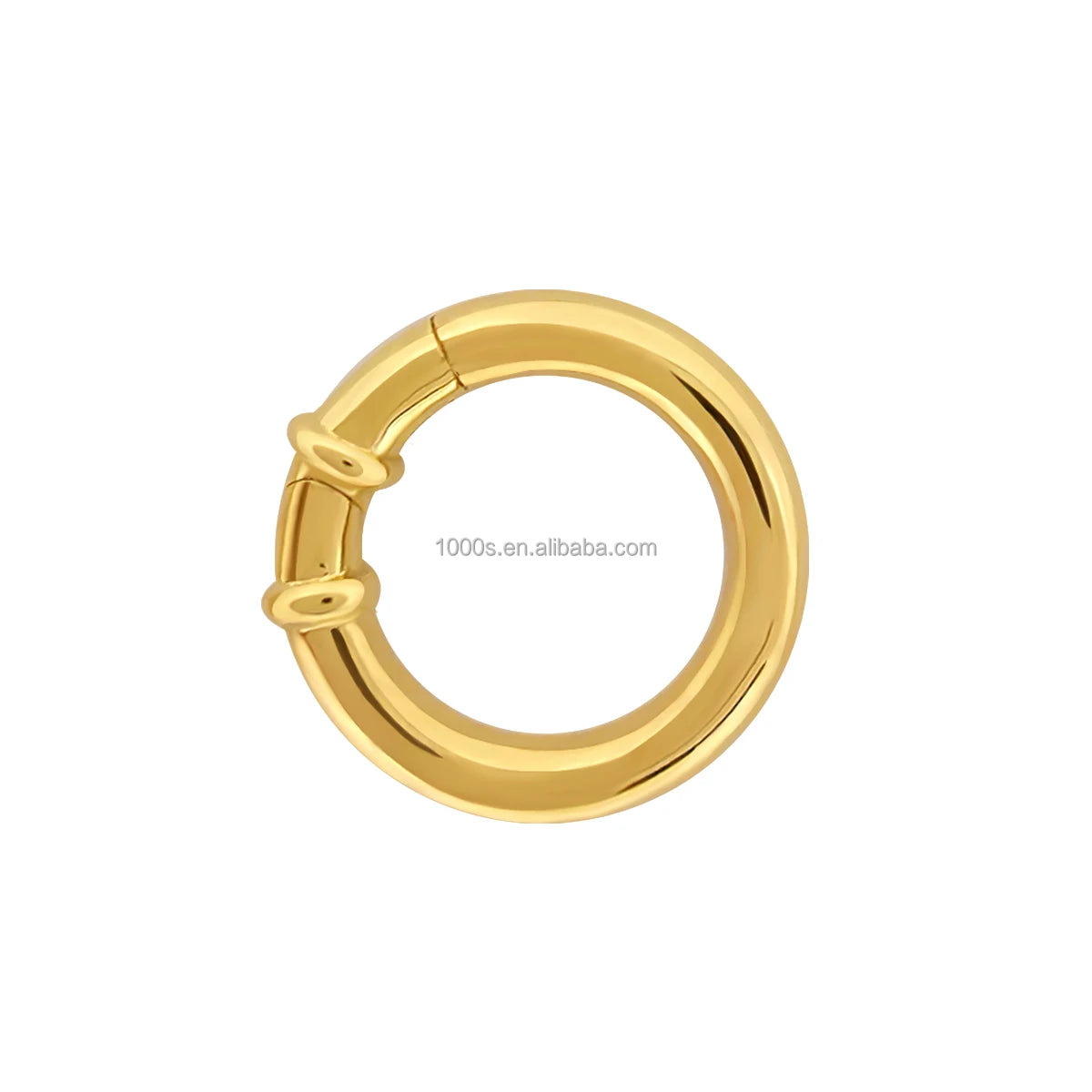 1000S 18K Yellow Real Gold Gemstone Jewelry Findings Round Custom Wholesale Accessories for Bracelet and Necklace Making