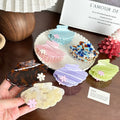 2025 Yi YHJ Women's Hair Accessories 9cm Cute Rhinestone Flower Shell Design Acetate Shark Clip Hair Claw Clip Woman Wholesale
