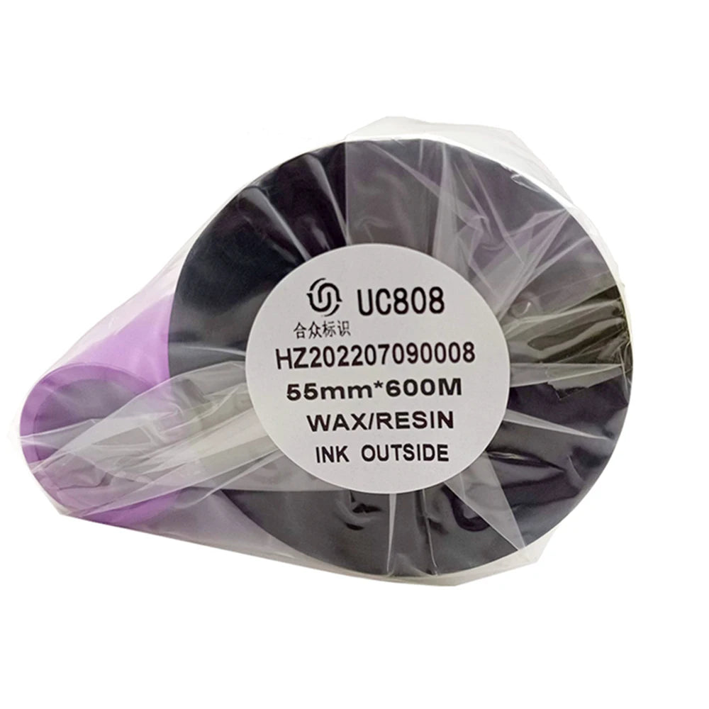 UNIONCODING 33mm 600M Thermal Transfer Overprinter Ribbon Videjet Linx Markem Domino Near Edge Tto Ribbon