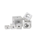 Customized Square Block Nut Fixing Block Aluminum Alloy 10x10x10mm Connector Cube M3 Acrylic Display Connector Nut