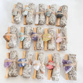 Metaphysical Spiritual Supplies-Palo Santo Sage Smudge Leaf Raw Jade Crystal Set Smudge Kit-White Sage Home Cleansing