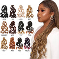 22inch Bundles Spiral Curl Wavy Hair Braids Synthetic Braiding French Curls Loose Deep Wave Bundles Crochet Braids Hair