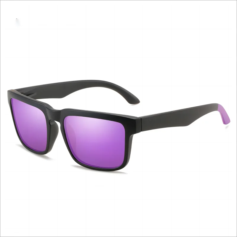 DUBERY 2026 Custom Logo Sunglasses for Men and Women Unisex PC Frame in Blue Transparent Red with Customizable Frame Colors