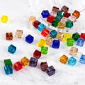 Premium 6-14mm Square Sugar Crystal Beads Handmade DIY Bracelet Crafting High Quality Cubic Loose Spacer JINCUI JHG-009