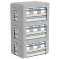 Factory Eco-friendly Cotton Linen Large Collapsible Foldable Fabric Storage Box for Clothes Toy Organizer Shelf Closet Wardrobe