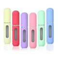 Recyclable 8ML Portable Travel Aluminum Perfume Atomizer Glass Spray Bottle Pump for Perfume Lotion Toothpaste Mascara Packaging