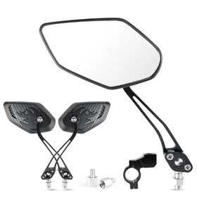 Universal Bicycle Rear View Side Mirror for Road Bikes and Motorbikes