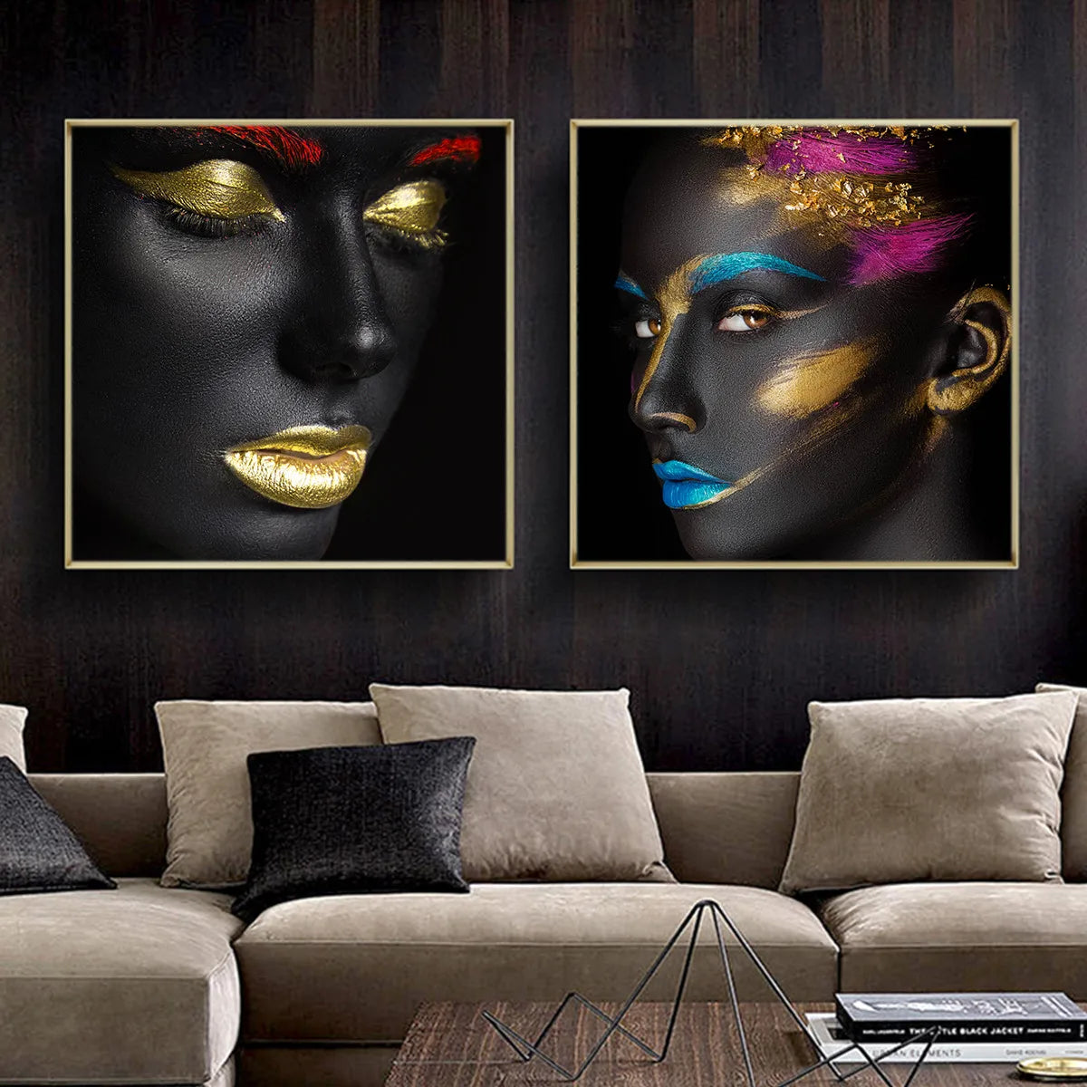 Sexy Black Africa Woman Canvas Wall Art Painting Nordic Poster Modern Home Decoration