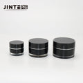 In Stock Ready to Ship 5g 15g 30g 50g Black Cream Jar Wholesale Cosmetic Packaging Acrylic Cream Jar