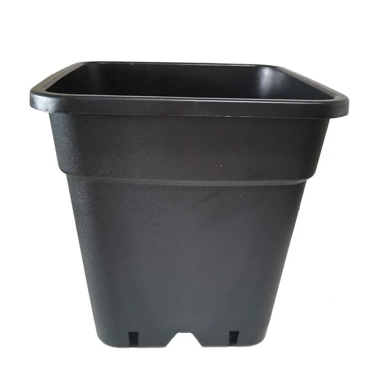 Planter Nursery Pots Suitable for Flower Vegetables Succulents Black Square Plastic Plant Pots Flexible Nursery Pot