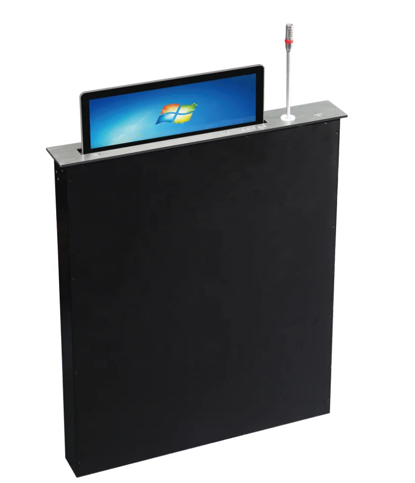 17.3Inch Hidden Desk Retractable Motorized Pop-Up Computer LCD Monitor Lift for Paperless Conference System