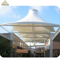 Waterproof Q235 Steel Structure Shade PVDF PTFE Tent Architecture Tensile Membrane Structure