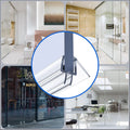 Hydrorelax PVC Composite Water Retaining Strip Double Lip Shower Threshold for Commercial Glass Door
