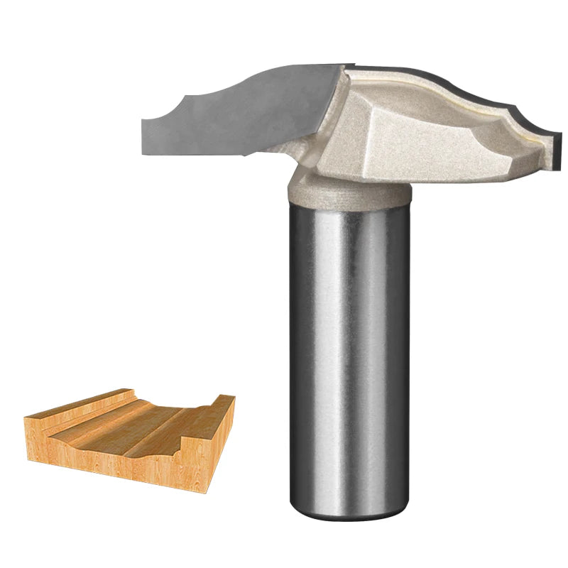 HUHAO 1/2 Shank Woodworking Slotting Straight Knife Double Edge Straight Knife Slotting Mill Wood Router Bits