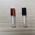 New Stock Empty Round square White Mini Lip Gloss Containers Tube Liquid Lipstick Packaging Bottle with Wands Brush 1.5ml
