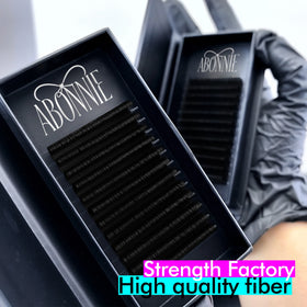 Abonnie Individual Professional Lash Trays Matte Black Cashmere Lash Extensions Supplies Premium Handmade Eyelash Extensions