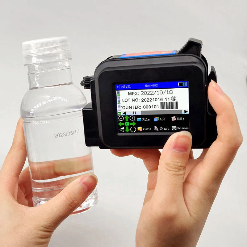 Portable TIJ Technology Production Date Mini Handheld Inkjet Printer Hand Jet Batch Code Printer