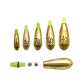 Manufacturer Wholesale Adjustable Oval Copper Pendant Fishing Sinkers Counterweight Bead Rod Accessories for River Fishing
