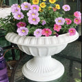 European Style Plastic Urn Planters White Wedding Party Props Flower Vase Plastic Roman Pots