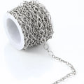 Stainless Steel indentation square chain specialty fashion diy necklace bracelet hipster accessories clothing pendant