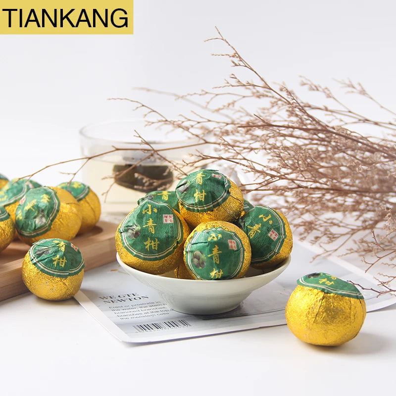 Small Round Package Green Orange Tangerine Peel Pu'er Tea