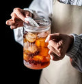High Borosilicate 1000ml Heat Resistant Glass Coffee Cup with Scale Glass Beaker Milk Breakfast Cup with Straw