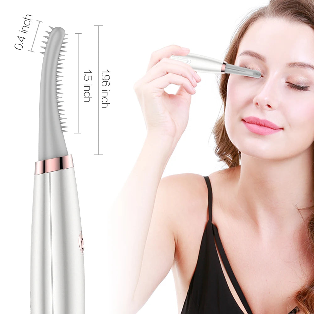 TOUCHBeauty Hot Rechargeable Fast Heat Silicone Naturally Private Label Usb Electric Heated Eyelash Curler Home Beauty Device