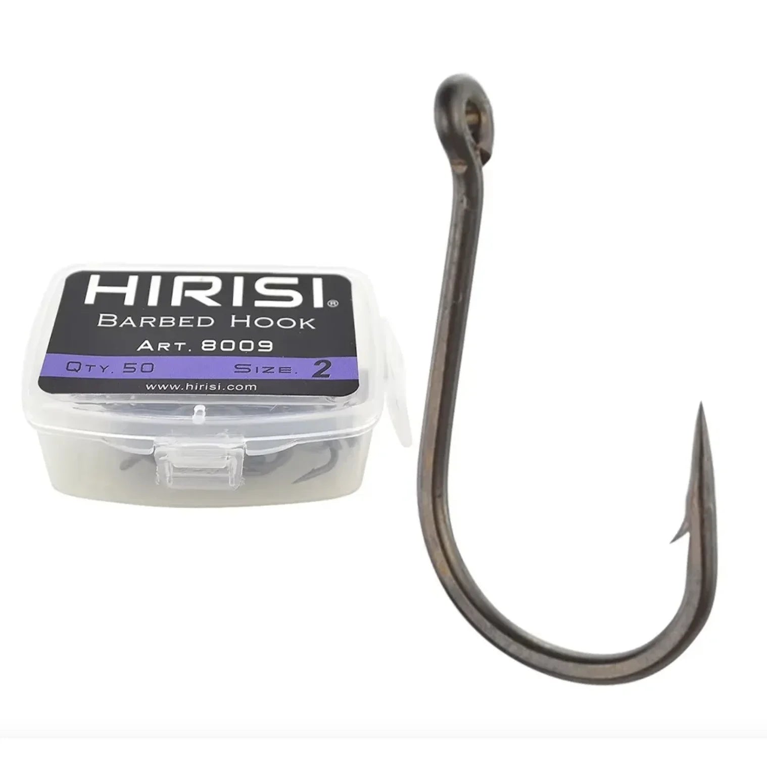 Hirisi Coating High Carbon Stainless Steel Micro Barbed Fish Hook Carp Fishing Hooks 8009 Fishing Tool Accessories
