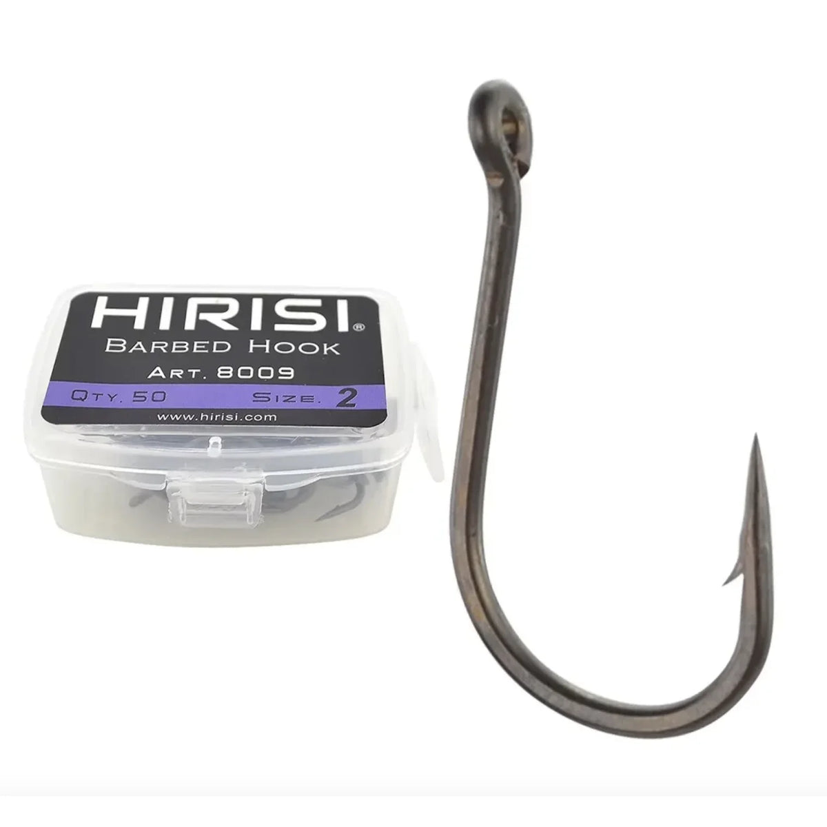 Hirisi Coating High Carbon Stainless Steel Micro Barbed Fish Hook Carp Fishing Hooks 8009 Fishing Tool Accessories