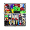 141pcs/set Multi-function ABS Sea Metal Spoon Vib Sequins Hard & Soft Artificial Hard Bait Fishing Lure Kit for Ocean Use